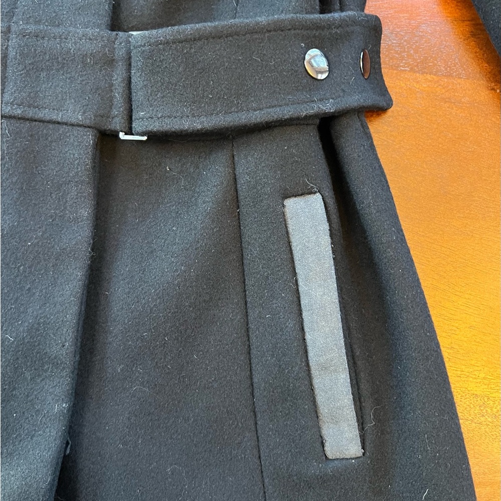 Via Spiga Black Belted Coat - Picture 6 of 13